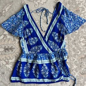 Anthropologie Wrap Top